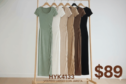 VESTIDO LARGO CON JARETA