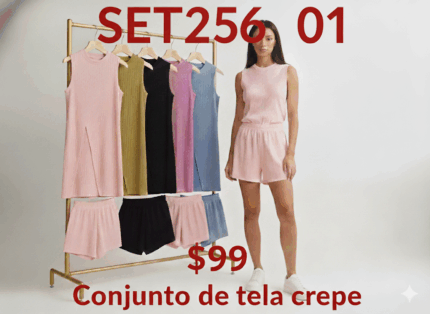 CONJUNTO DE TELA CREPE (1,E,3)