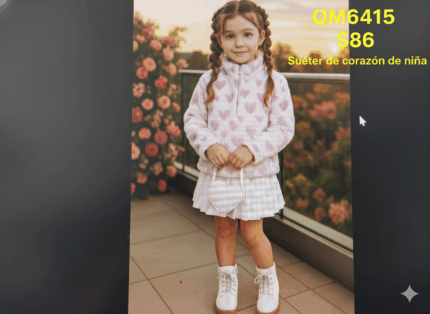 CHAMARA DE CORAZONES PARA NIÑA