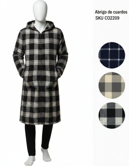 ABRIGO CUADROS DE CABALLERO