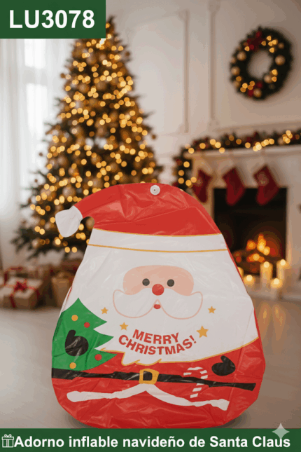 ADORNO NAVIDEÑO INFLABLE DE SANTA CLAUS