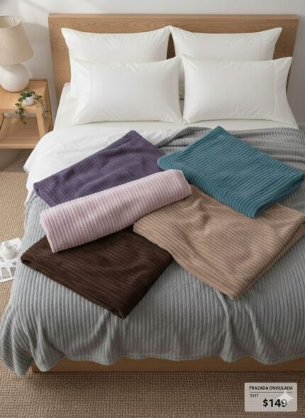 FRAZADA ONDULADA