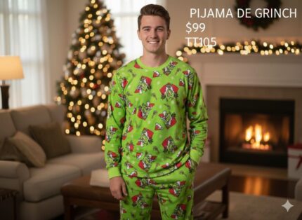 PIJAMA DE GRINCH DISEÑOS