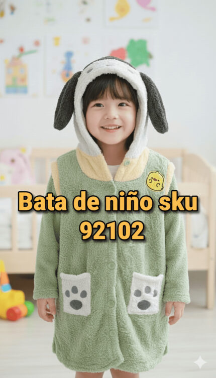 BATA DE NIÑO VERDE