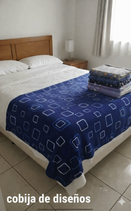 COBIJA ABORREGADA CON DISEÑO