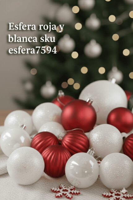 ESFERA BLANCA Y ROJA