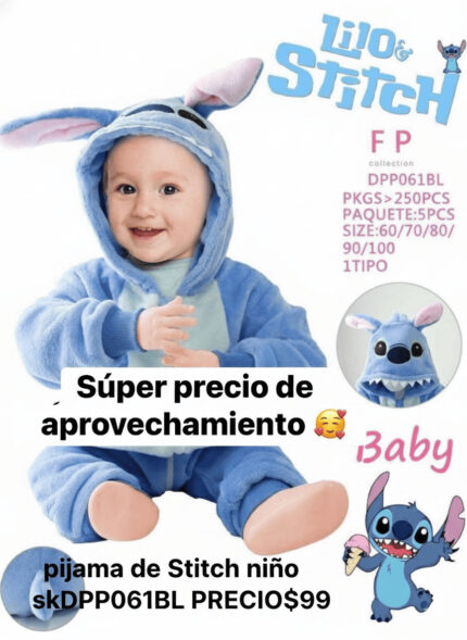 PIJAMA DE STICH NIÑO