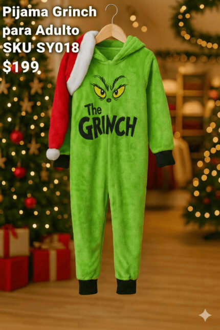 PIJAMA GRINCH ADULTO