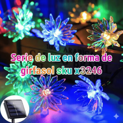 SERIE DE LUZ LED FORMA DE GIRASOL