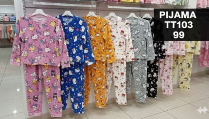 PIJAMA DE DISEÑOS HELLO KITTY