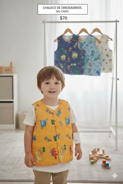 CHALECO DE FIGURA DINOSAURIO