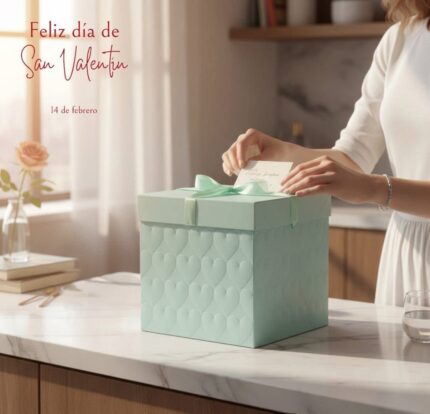 PAQUETE CAJA DE REGALO DISEÑO CORAZONES