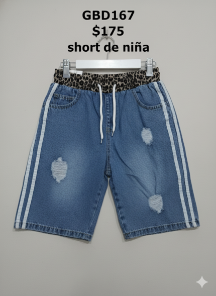 SHORT DE NIÑA ANIMAL PRINT