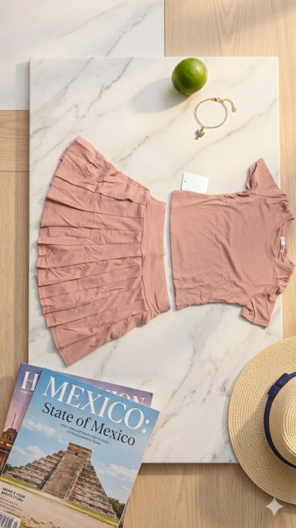 CONJUNTO DE DAMA BLUSA CON FALDA