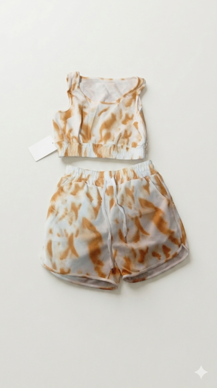 CONJUNTO DE SHORT Y TOP TIE DYE