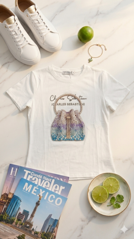 BLUSA PEDRERIA BOLSA