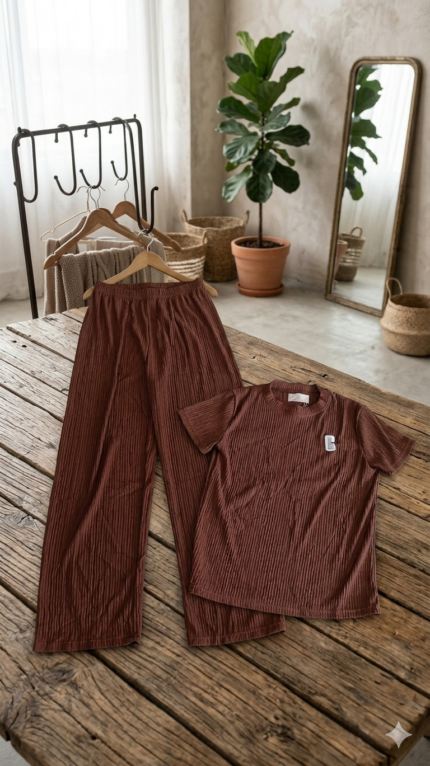 CONJUNTO DE DAMA TELA CREPE