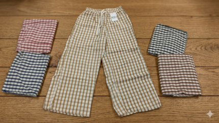 PANTALON DE DAMA DE CUADROS  (1,K,3)