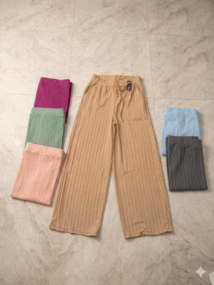 PANTALON FRESCO DE DAMA ACAMPANADO  (1,A,2)