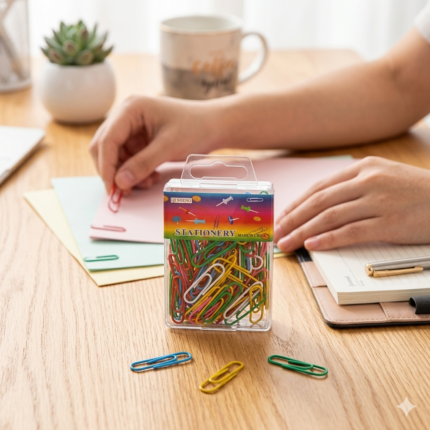 CAJA DE CLIPS DE COLORES (2,K,1)