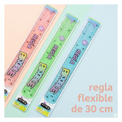 REGLA FLEXIBLE DE 30CM (2,J,4)