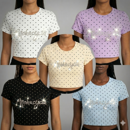 BLUSA BASICA DE PEDRERIA  (V,3)